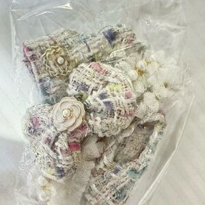 Colorful Tweed Labubu Toy Accessories Set